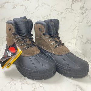 Totes Spencer Brown Men's Boots Size 12 M Waterproof Leather Thermolite Tie